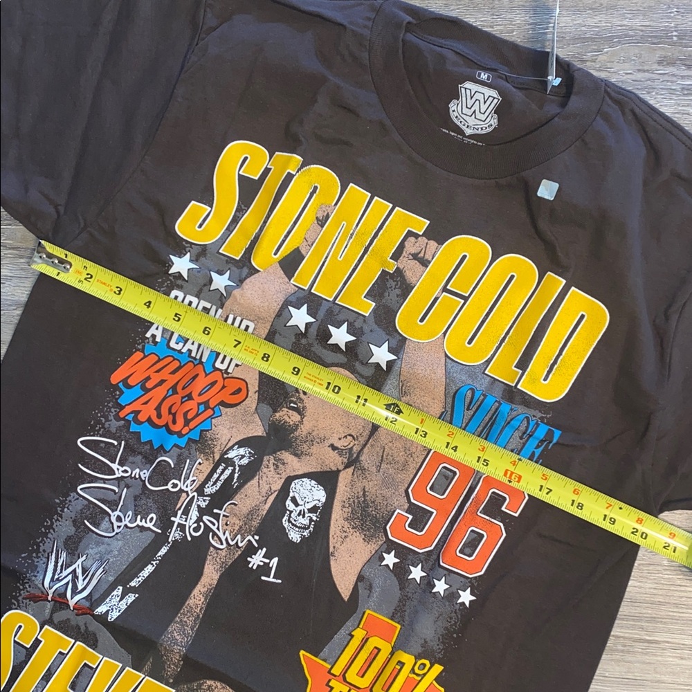 NWT Mens M Stone Cold Steve Austin Throwback Tee - Picture 3 of 7